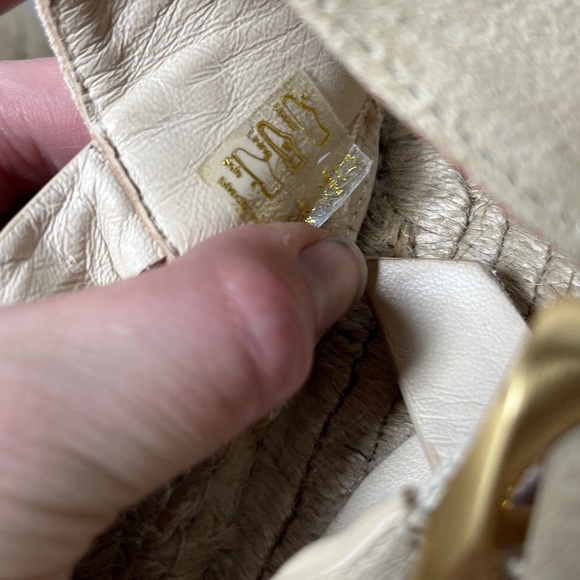 Rag & Bone Odyssey Suede Wedge Sandal Beige Leather Platform Sandals Size 8 - Picture 9 of 15